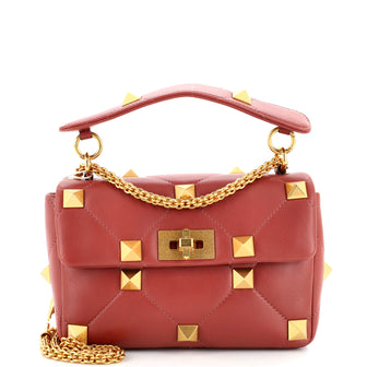 Valentino Garavani Roman Stud Flap Bag Quilted Leather Small
