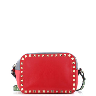 Valentino Garavani Rockstud Camera Crossbody Bag Leather