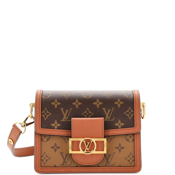 Louis Vuitton Dauphine Shoulder Bag Reverse Monogram Canvas Mini