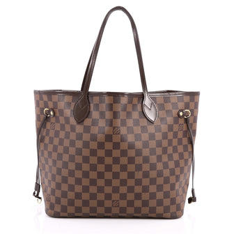 Louis Vuitton Neverfull NM Tote Damier MM Brown 2436301