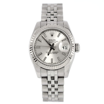 Rolex Oyster Perpetual Datejust Automatic Watch Stainless Steel and White Gold 26