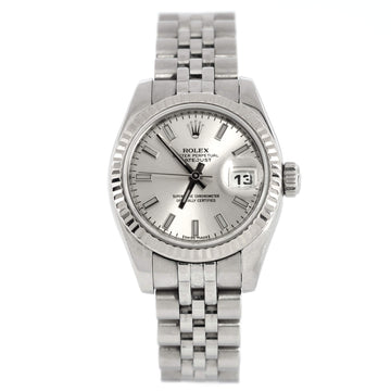 Rolex Oyster Perpetual Datejust Automatic Watch Stainless Steel and White Gold 26