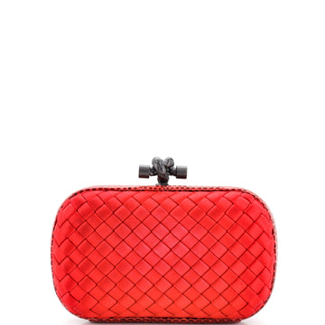 Bottega Veneta Box Knot Clutch Intrecciato Satin Small