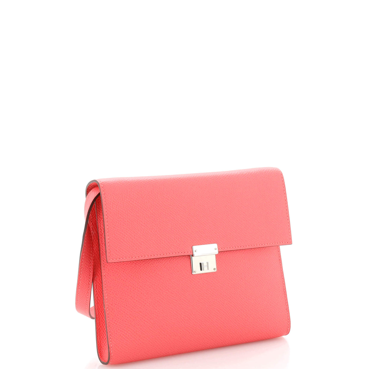 Hermes Clic Wallet on Strap Epsom 16 Pink 2424793