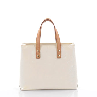 Louis Vuitton Reade Handbag Monogram Vernis PM White