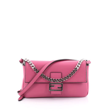 Fendi Baguette Leather Micro Pink 2437002