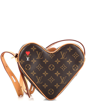Louis Vuitton Coeur Handbag Limited Edition Game on Monogram Canvas Brown