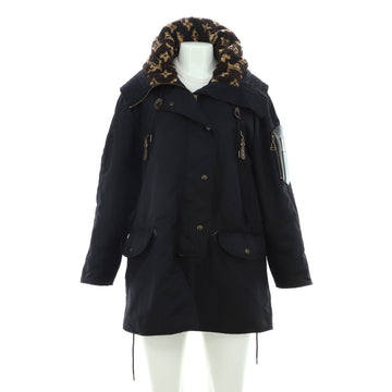 Louis Vuitton Women's Aviator Parka Satin with Monogram Teddy Fleece