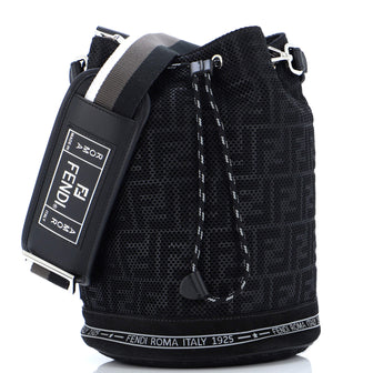 Fendi Mon Tresor Holdall Bucket Bag Zucca Canvas Small