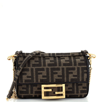 Fendi Baguette NM Bag Zucca Canvas Mini
