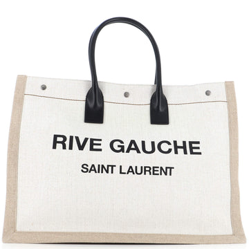 Saint Laurent Rive Gauche Shopper Tote Canvas Large