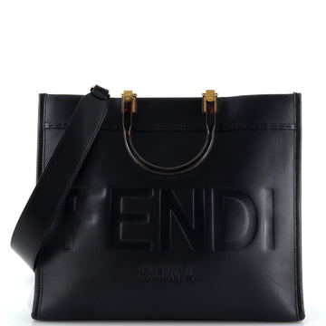 Fendi Sunshine Shopper Tote Leather Medium