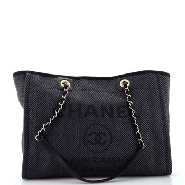 Chanel Deauville Tote Mixed Fibers Small