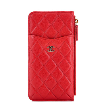 Chanel Classic Phone Case Pouch Quilted Caviar