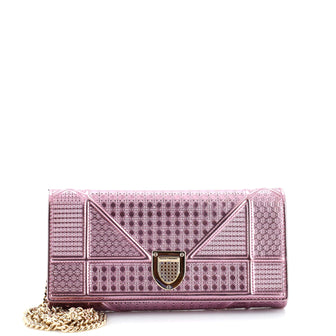 Christian Dior Diorama Croisiere Chain Wallet Cannage Embossed Calfskin