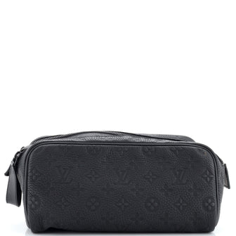 Louis Vuitton Dopp Kit Toiletry Pouch Taurillon Monogram Leather