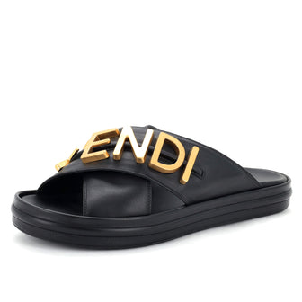 Fendi Women's Fendigraphy Slide Sandals Leather