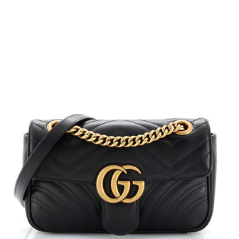 Gucci GG Marmont Flap Bag Matelasse Leather Mini