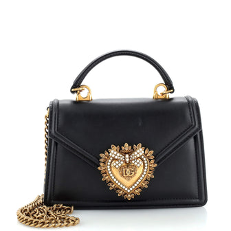 Dolce & Gabbana Devotion Top Handle Bag Leather Small