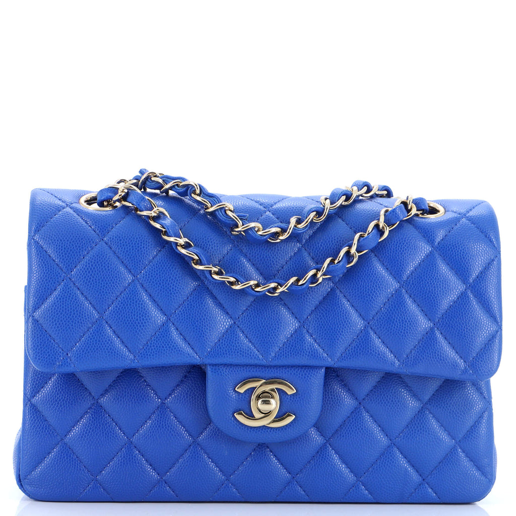 Classic Double Flap Bag Quilted Caviar Small / ...