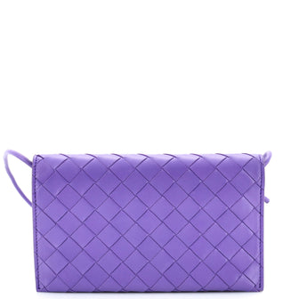 Bottega Veneta Wallet on Strap Intrecciato Nappa Mini