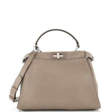 Fendi Selleria Peekaboo Bag Rigid Leather Regular