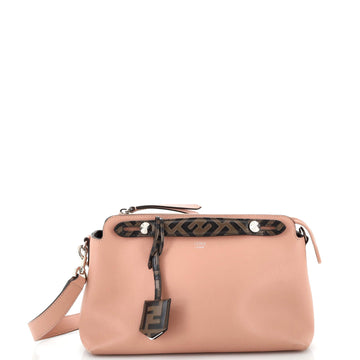 Fendi By The Way Satchel Leather with Zucca Embossed Detail Small