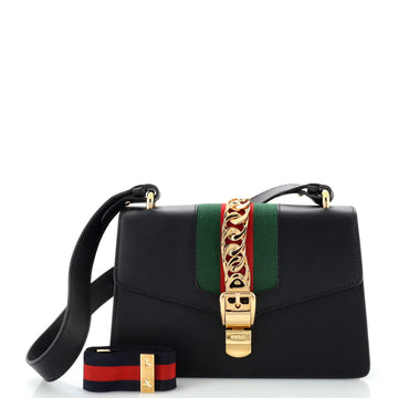 Gucci Sylvie Shoulder Bag Leather Small