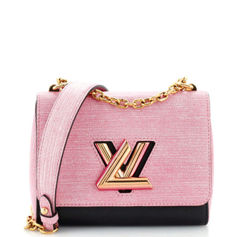 Louis Vuitton Twist Handbag Epi Jean Leather PM