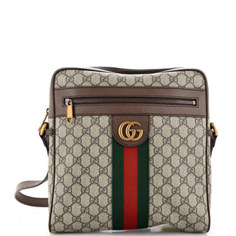 Gucci Ophidia Messenger Bag GG Coated Canvas Medium
