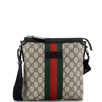 Gucci Web Messenger Bag GG Coated Canvas Small