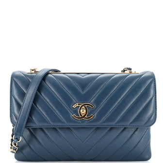Chanel Trendy CC Flap Bag Chevron Lambskin Medium