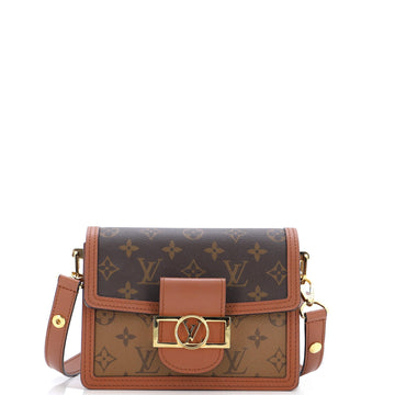 Louis Vuitton Dauphine Shoulder Bag Reverse Monogram Canvas Mini