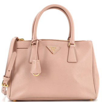 Prada Galleria Double Zip Tote Saffiano Leather Medium