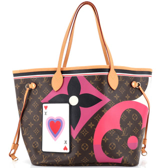 Louis Vuitton Neverfull NM Tote Limited Edition Game On Monogram Canvas MM