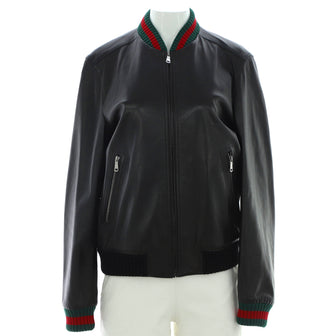 Gucci Men's Bomber Jacket Leather