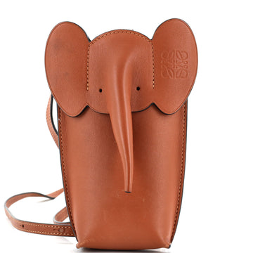 Loewe Elephant Pocket Crossbody Bag Leather
