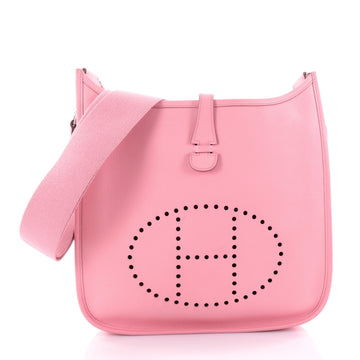 Hermes Evelyne Crossbody Gen III Epsom PM Pink 2437706