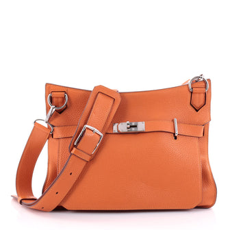 Hermes Eclat Jypsiere Handbag Clemence 34 Orange 2437714