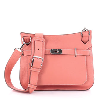 Hermes Jypsiere Handbag Clemence 31 Pink 2437715