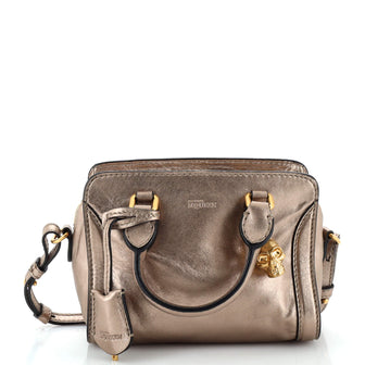 Alexander McQueen Padlock Zip Around Tote Leather Mini