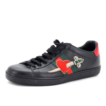 Gucci Ace Sneakers Embellished Leather
