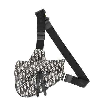 Christian Dior Saddle Crossbody Bag Oblique Canvas
