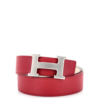 Hermes Constance Martelee H Reversible Belt Leather with Brushed Hardware Medium