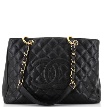 Chanel Grand Shopping Tote Quilted Caviar