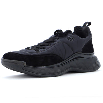 Chanel Women's CC Low-Top Sneakers Suede with Leather and Nylon