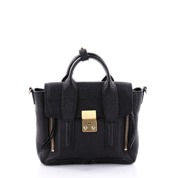 3.1 Phillip Lim Pashli Satchel Leather Mini Black 2439501