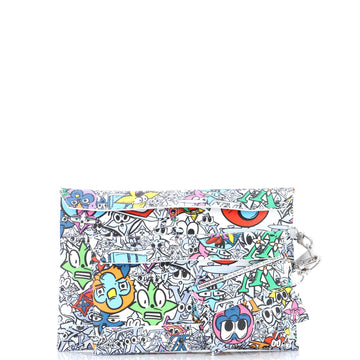 Louis Vuitton Trio Enveloppe Pouch Set Limited Edition Monogram Comics Canvas