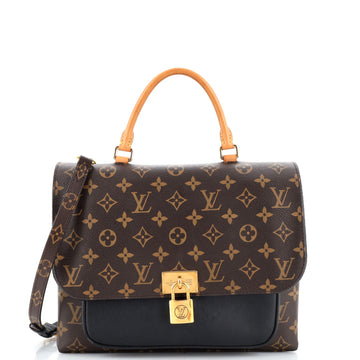 Louis Vuitton Marignan Handbag Monogram Canvas with Leather