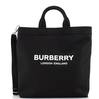 Burberry Artie Convertible Tote Bag Printed Canvas